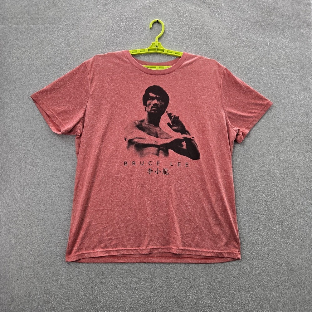 Bruce Lee Enterprises Men Shirt 2XL Red Graphic Tee Logo